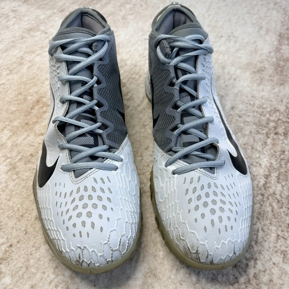 Nike Force Zoom Trout 5 Turf Shoes Pure Platinum Men's Size 15 2018 AH3374-004